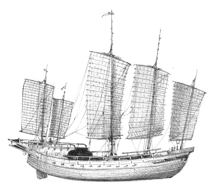 04 - Cina - giunca mercantile del Kiang Su da modello della raccolta Etienne Sigaut - Museo Storico Navale di Venezia